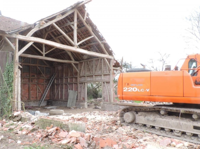 Travaux de démolition dans l’Aube